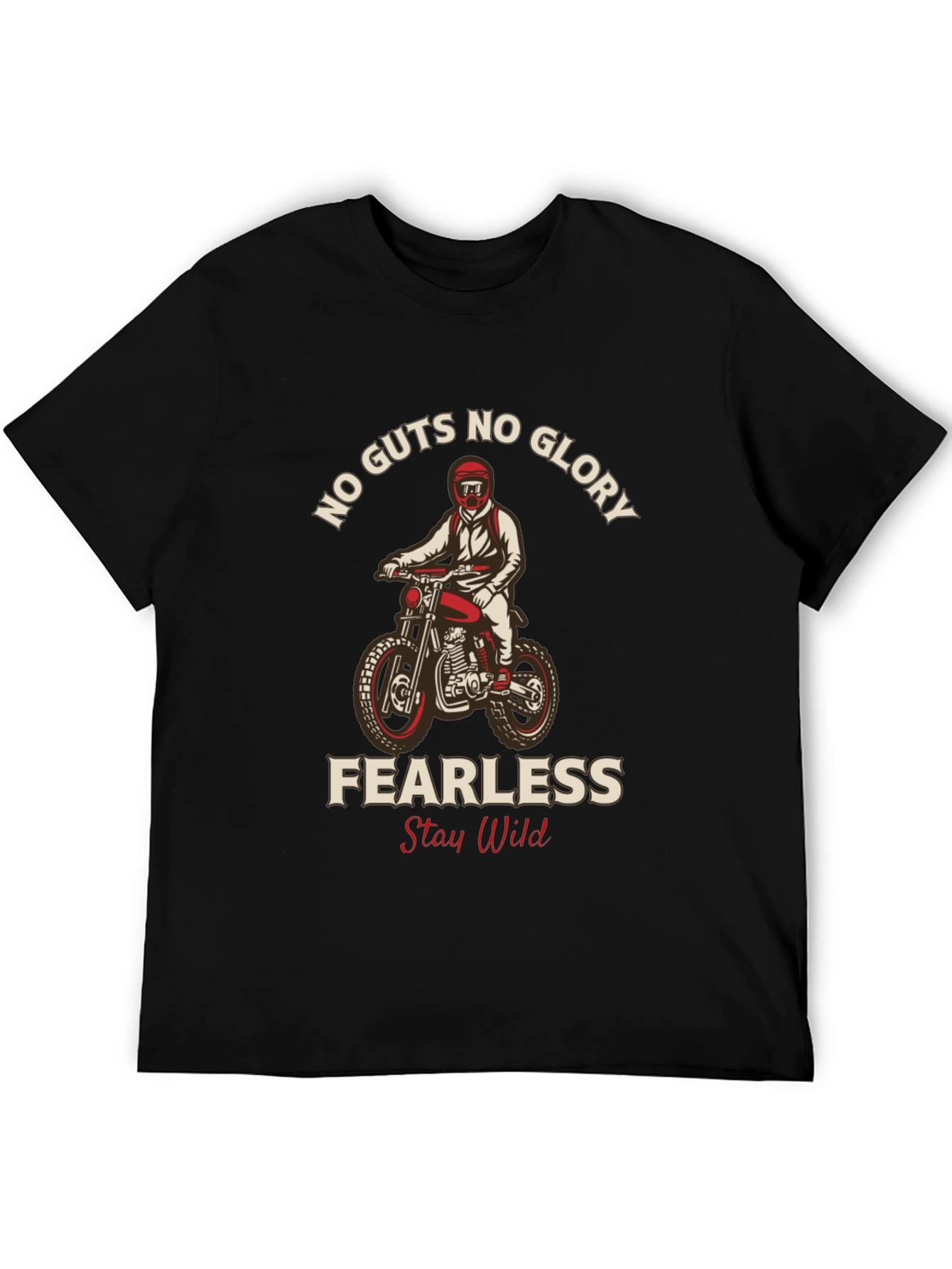 No Guts No Glory Motorcycle Graphic Tee
