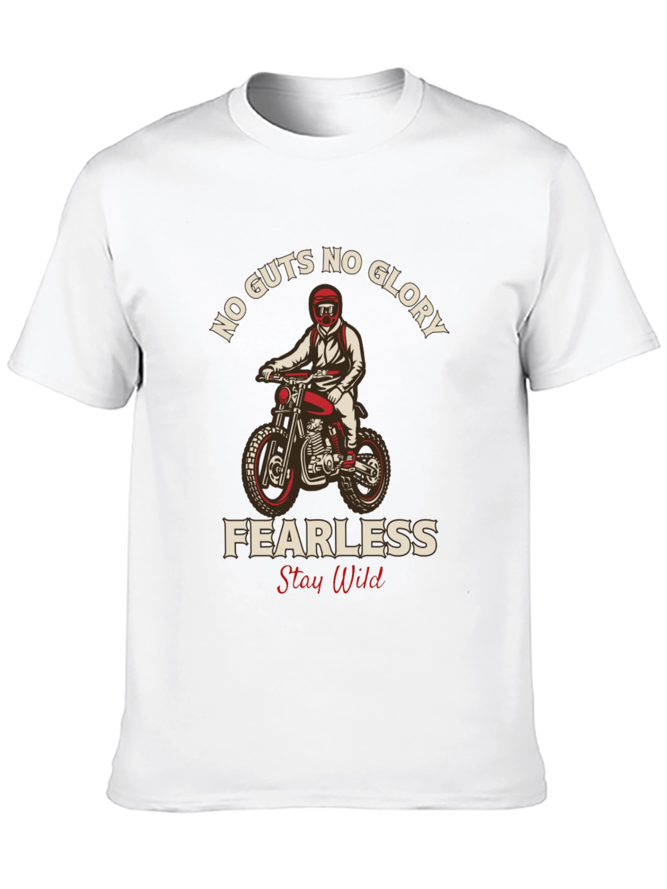No Guts No Glory Motorcycle Graphic Tee