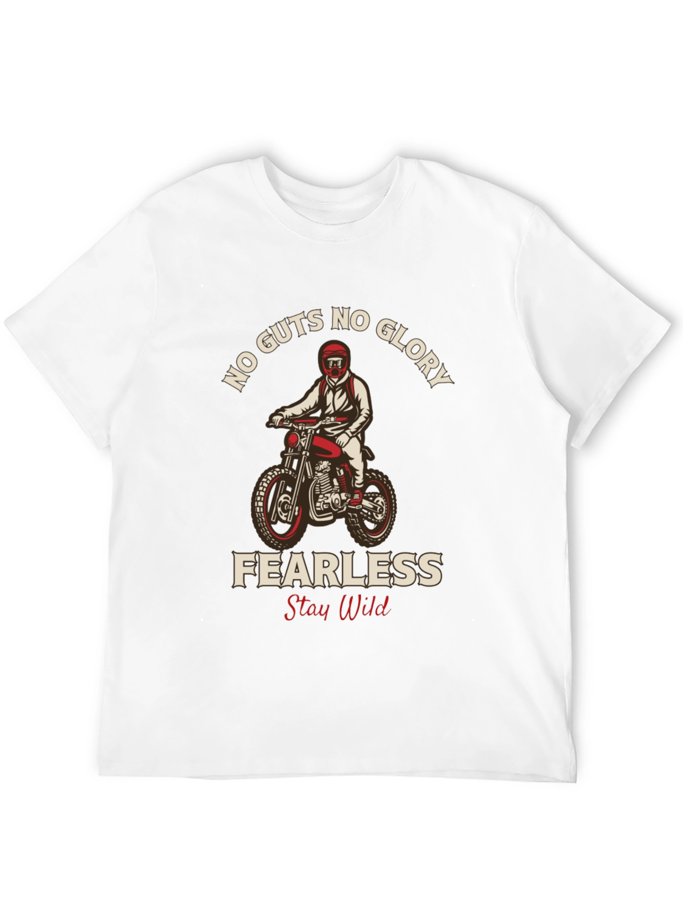 No Guts No Glory Motorcycle Graphic Tee