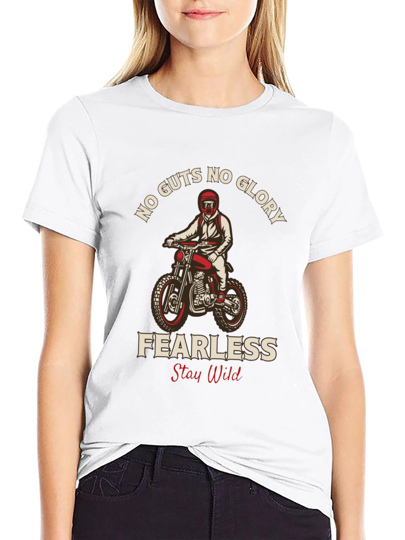 No Guts No Glory Motorcycle Graphic Tee