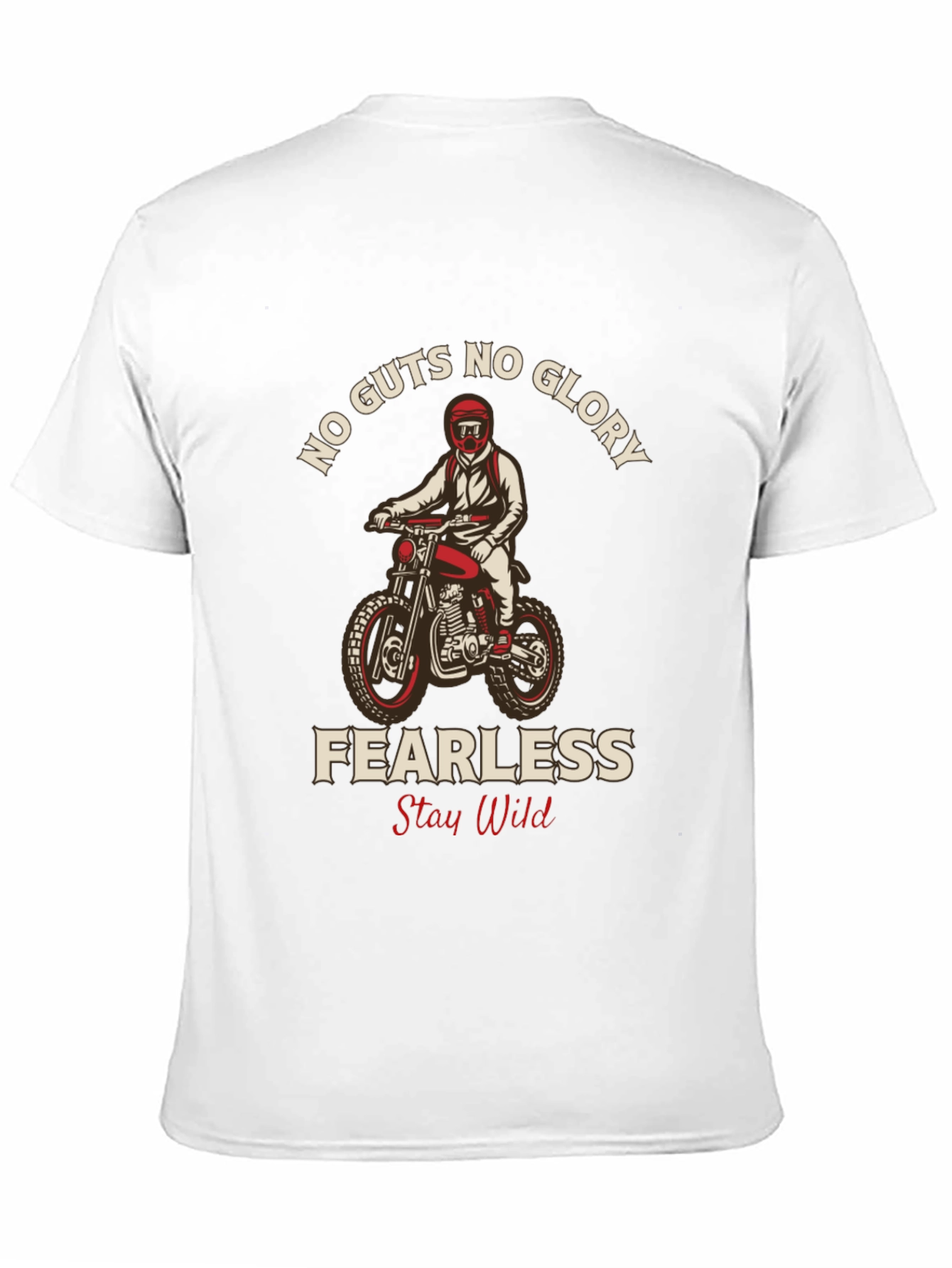 No Guts No Glory Motorcycle Graphic Tee
