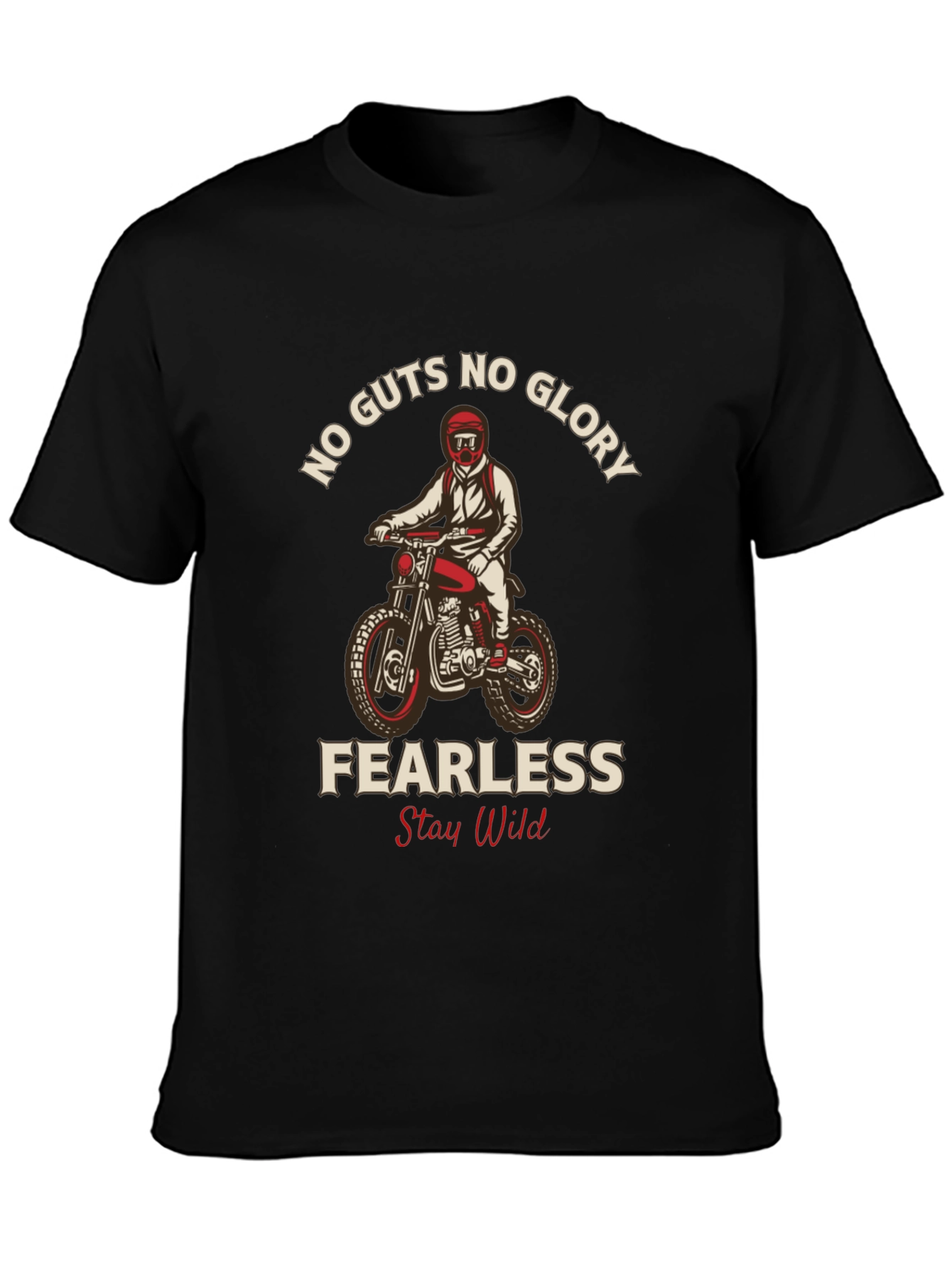 No Guts No Glory Motorcycle Graphic Tee
