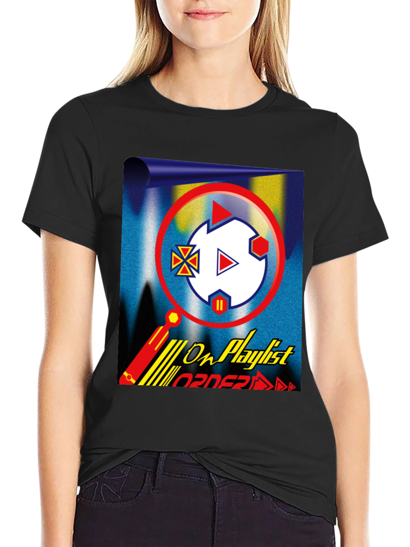 On Playlist Graphic Tee - Retro Vibe