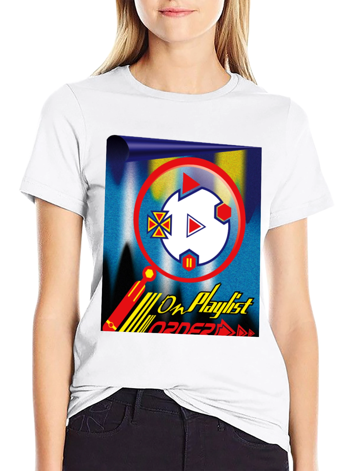 On Playlist Graphic Tee - Retro Vibe