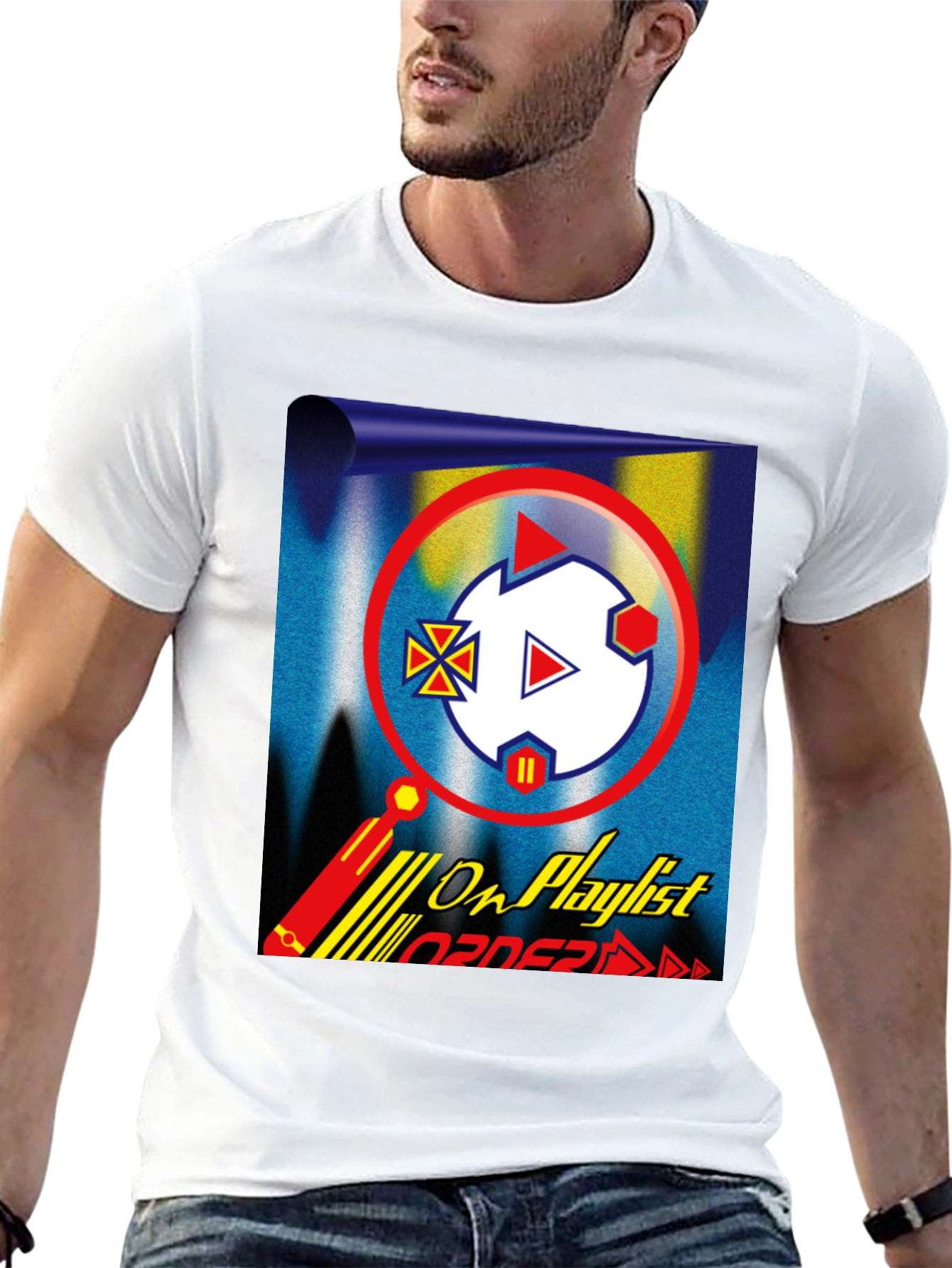 On Playlist Graphic Tee - Retro Vibe