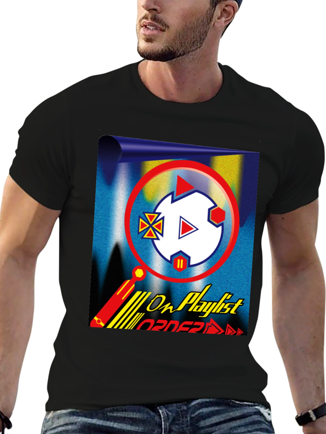 On Playlist Graphic Tee - Retro Vibe