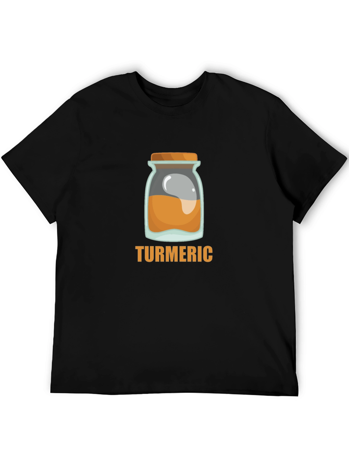 Turmeric Jar Graphic T-Shirt - Black