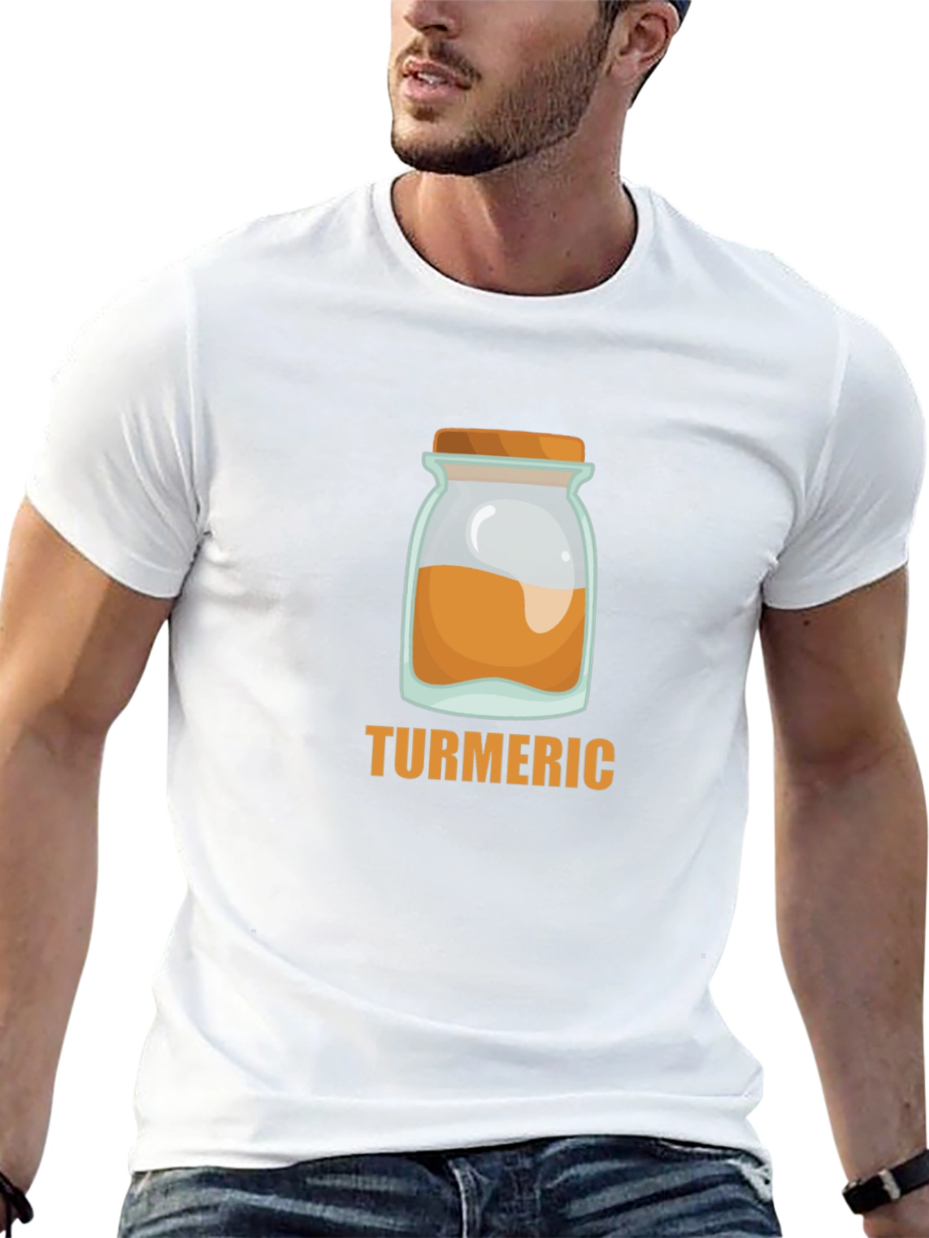 Turmeric Jar Graphic T-Shirt - Black