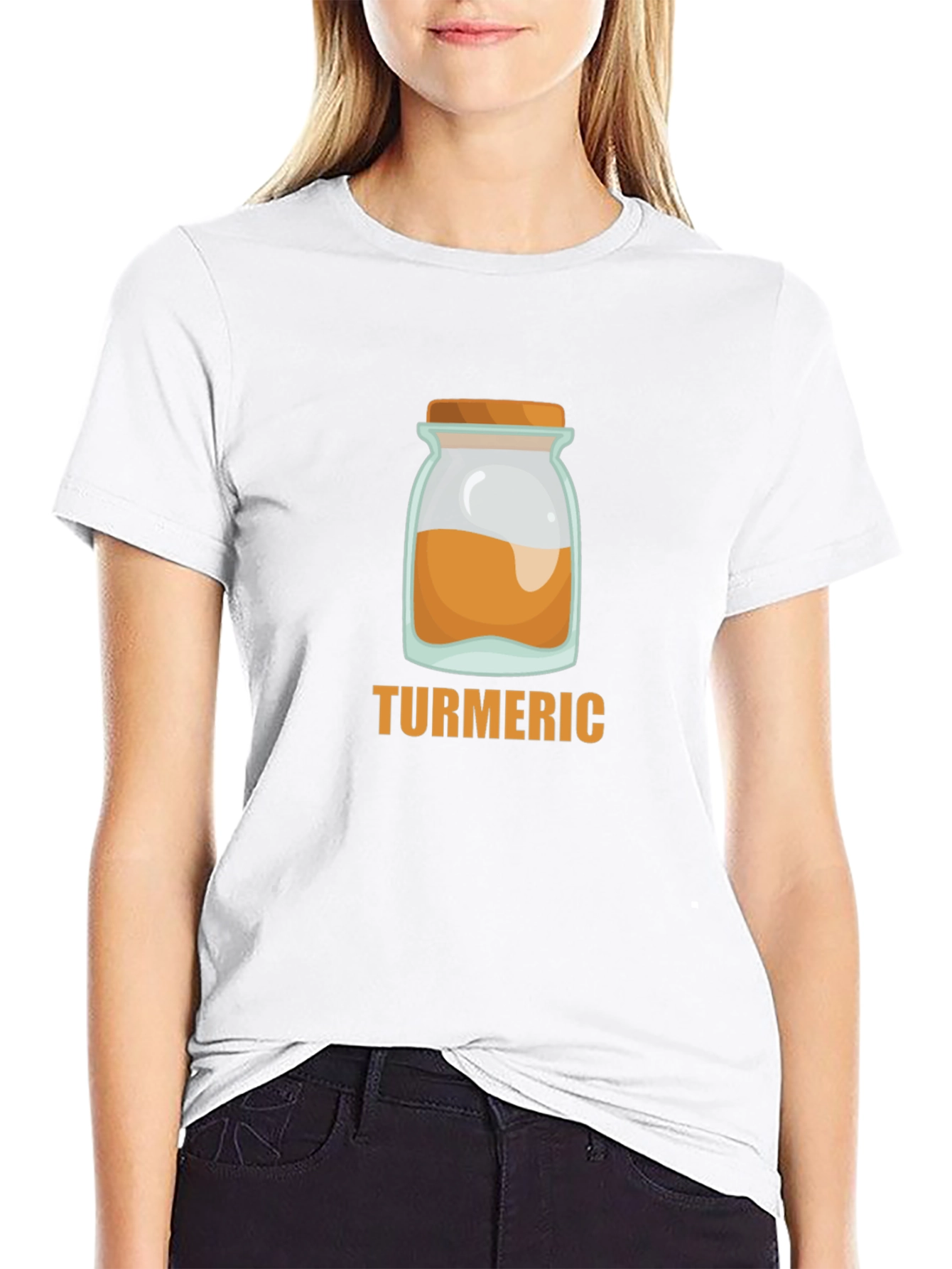 Turmeric Jar Graphic T-Shirt - Black