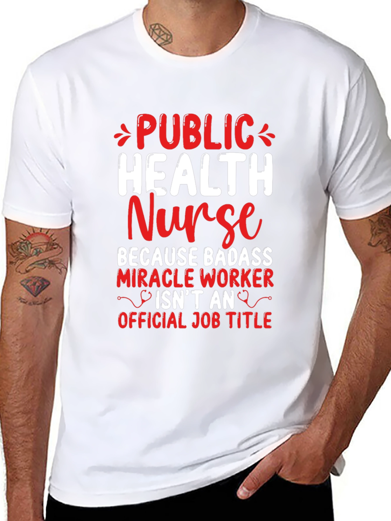 Public Health Nurse Badass T-Shirt