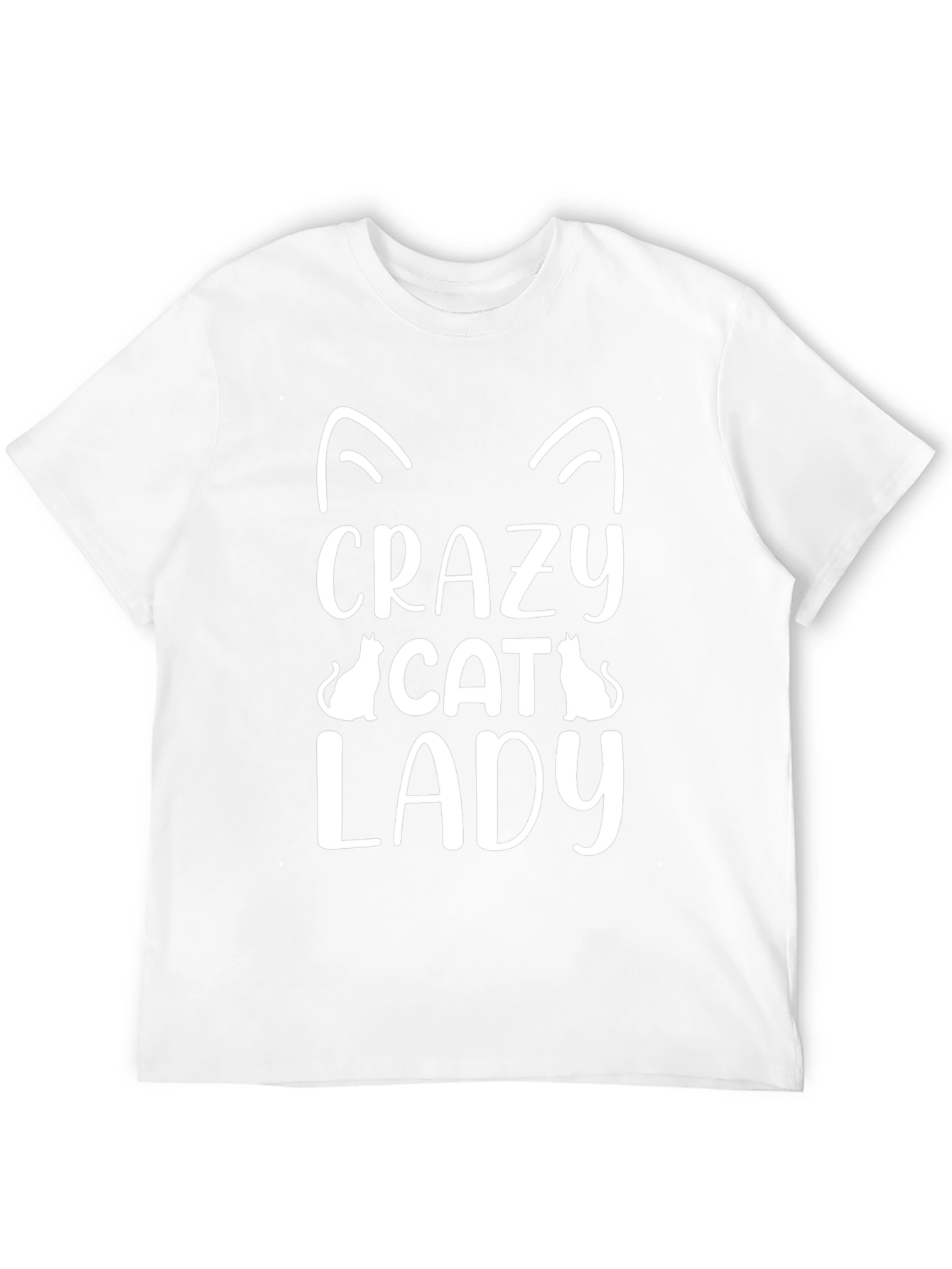 Crazy Cat Lady Graphic Tee - Black