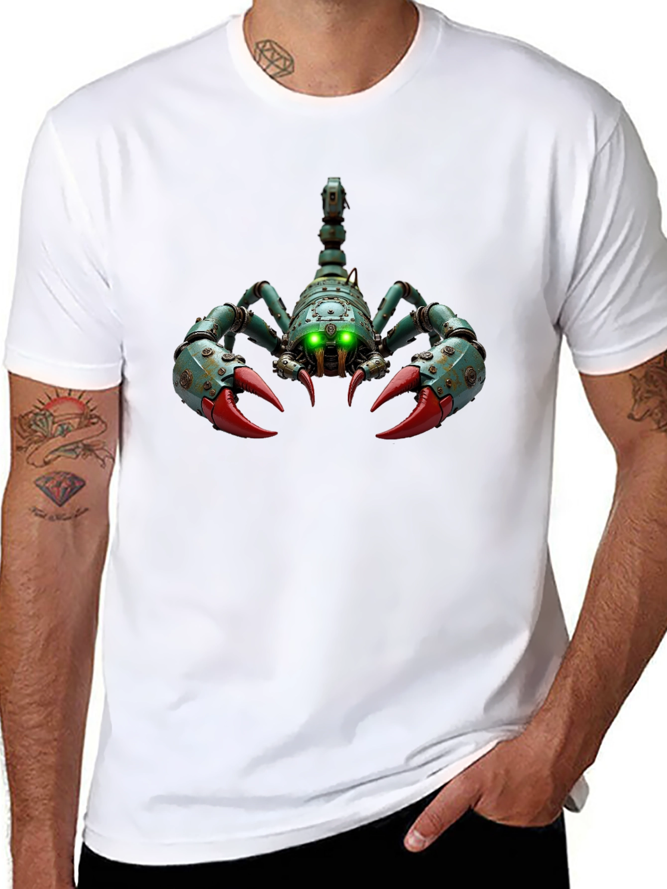 Steampunk Scorpion Graphic T-Shirt