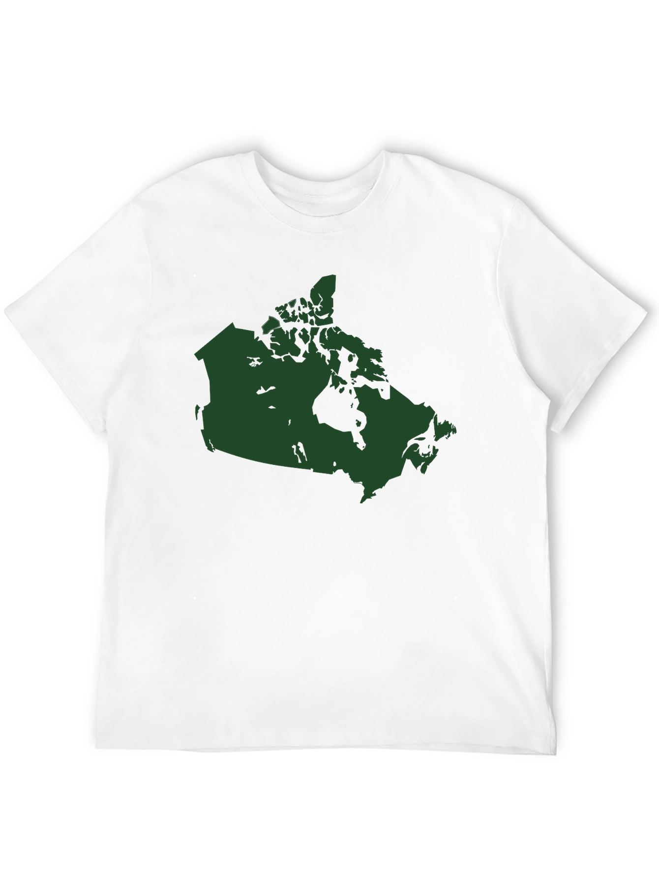 Canada Map T-Shirt - Black Cotton Graphic Tee