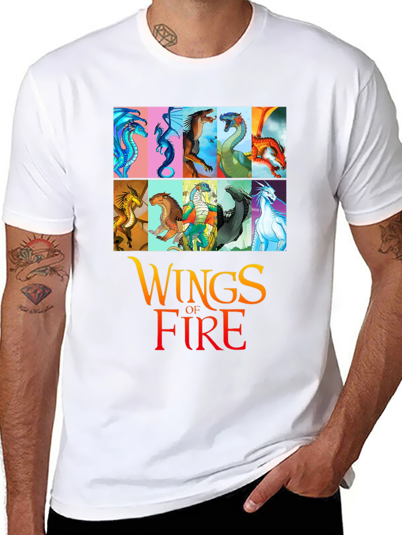 Wings of Fire Dragon T-Shirt Novelty Graphic Tee
