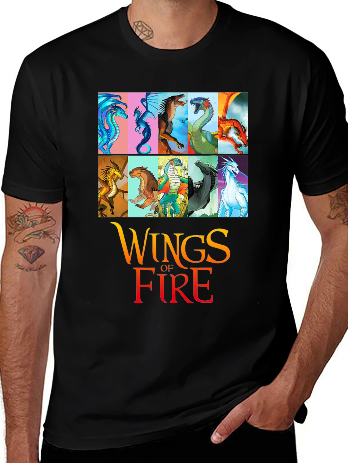 Wings of Fire Dragon T-Shirt Novelty Graphic Tee