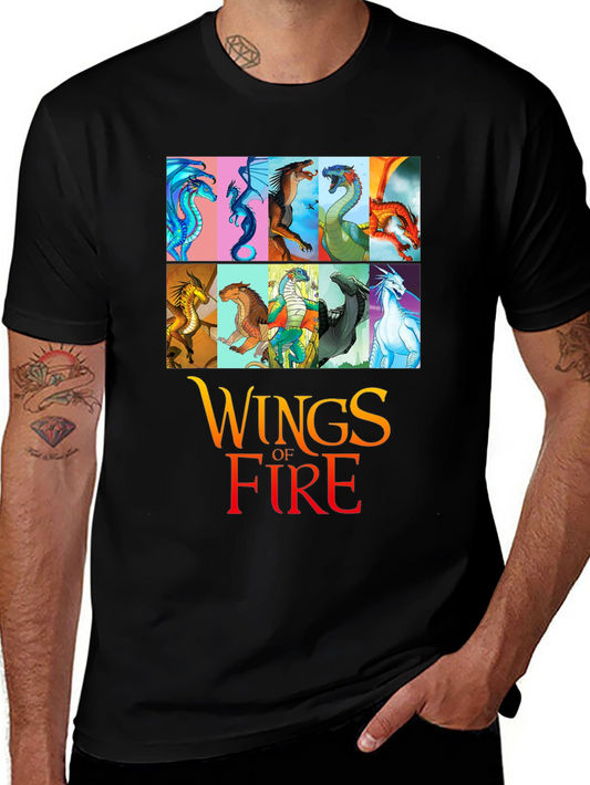 Wings of Fire Dragon T-Shirt Novelty Graphic Tee