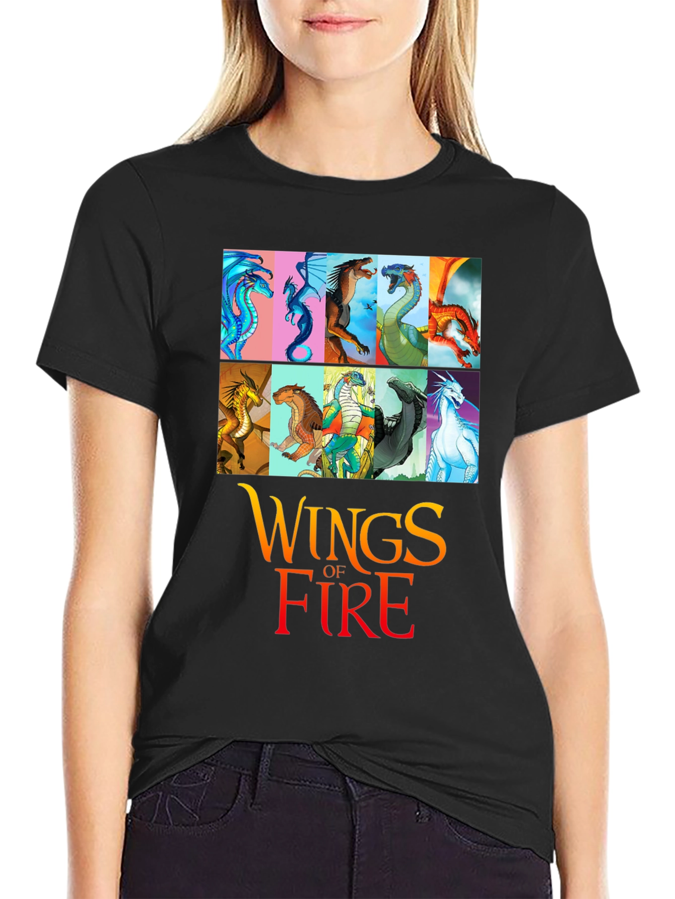 Wings of Fire Dragon T-Shirt Novelty Graphic Tee