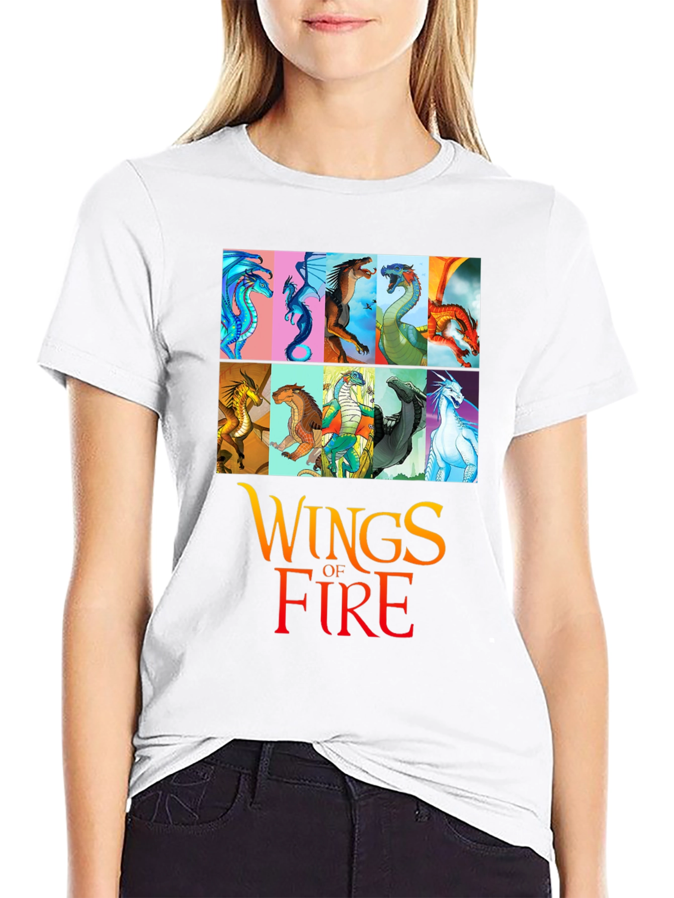 Wings of Fire Dragon T-Shirt Novelty Graphic Tee