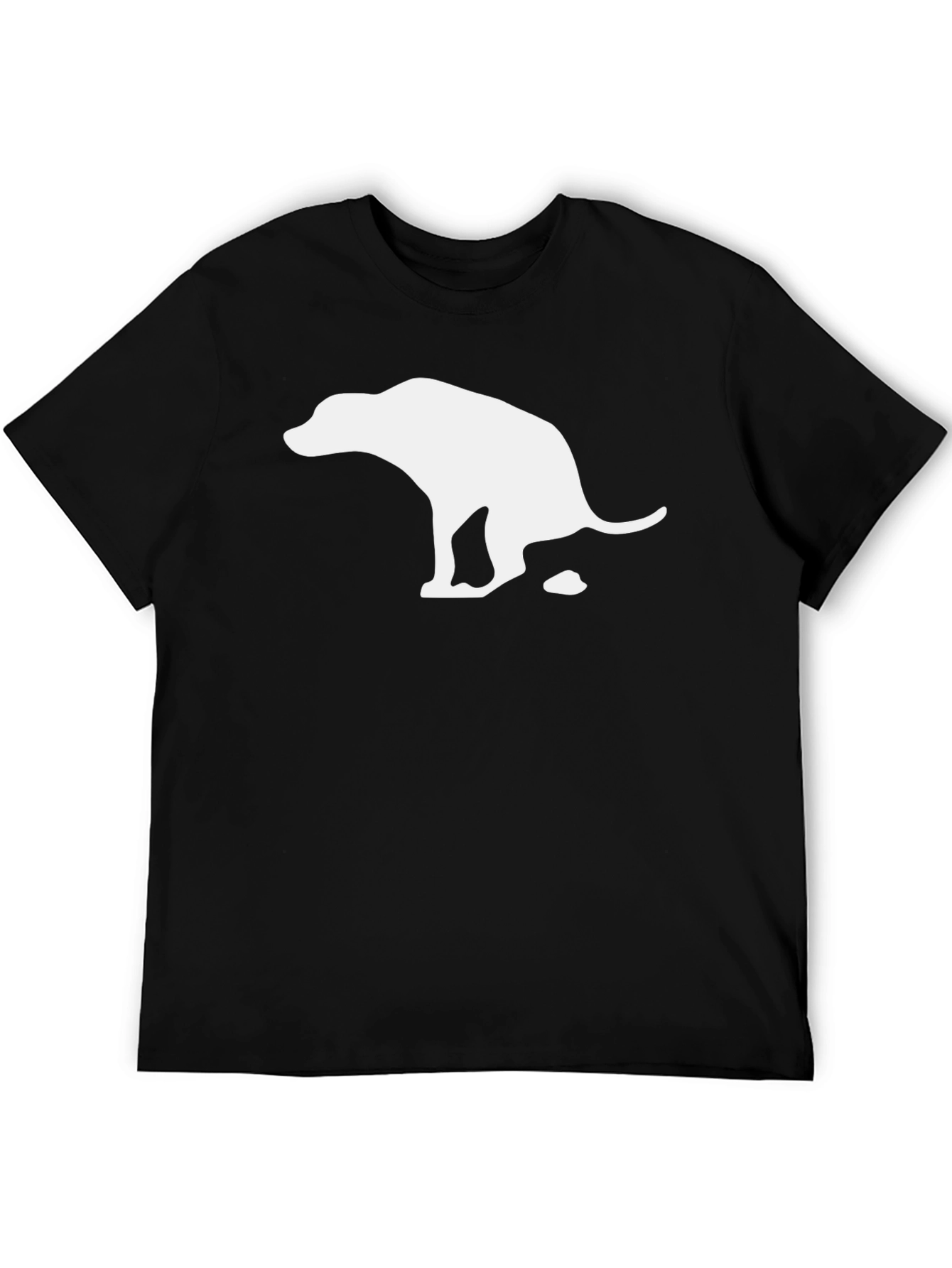 Funny Dog Poop T-Shirt - Black Cotton Tee
