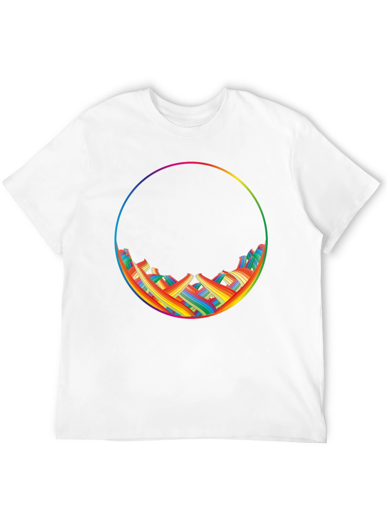 Rainbow Circle Graphic T-Shirt