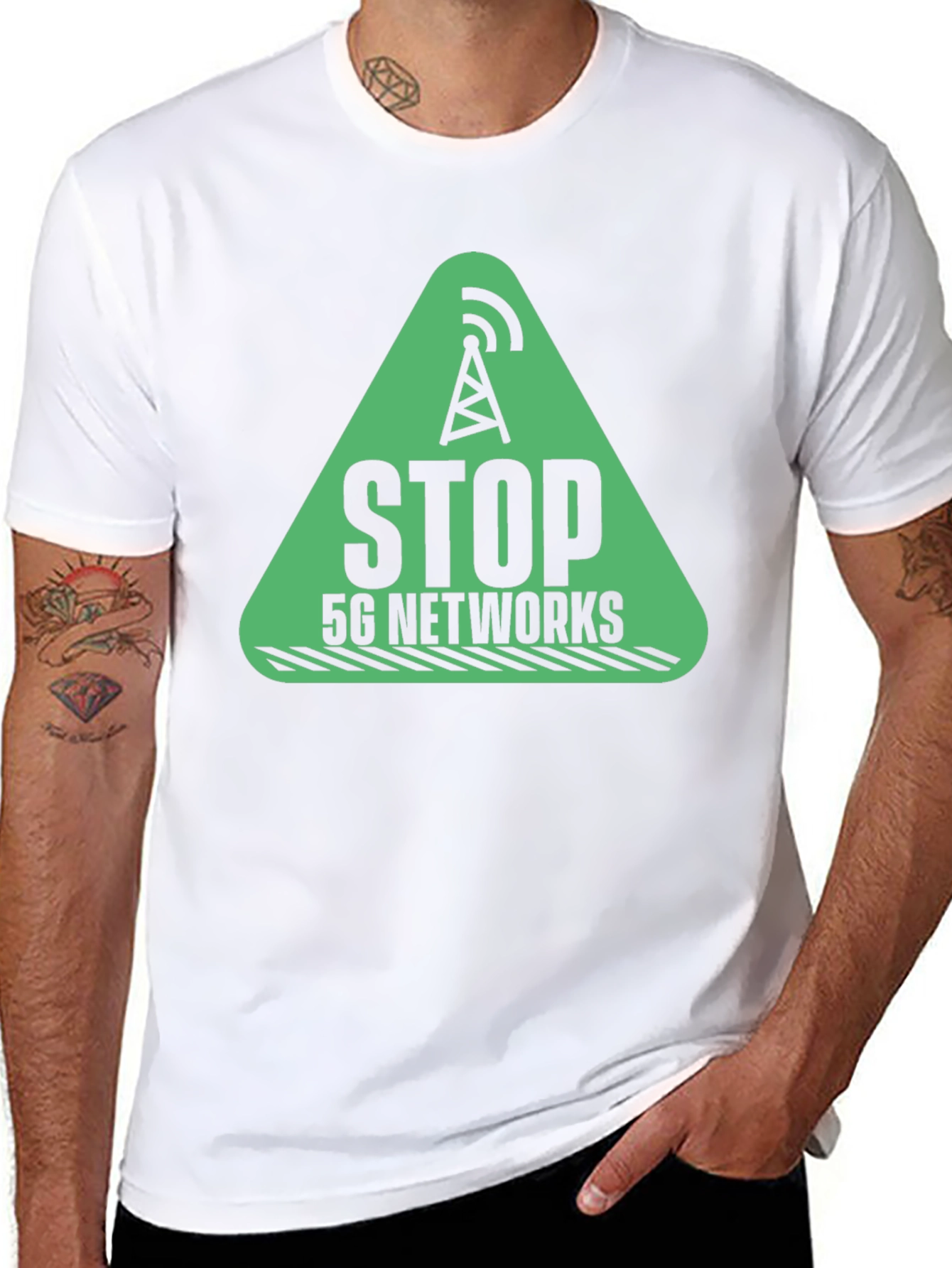 Stop 5G Networks Black T-Shirt