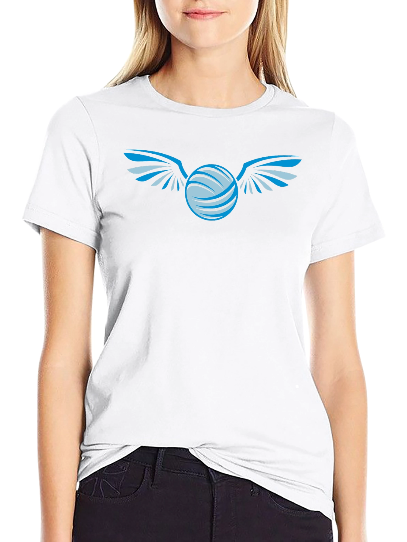 Winged Orb Graphic Black T-Shirt