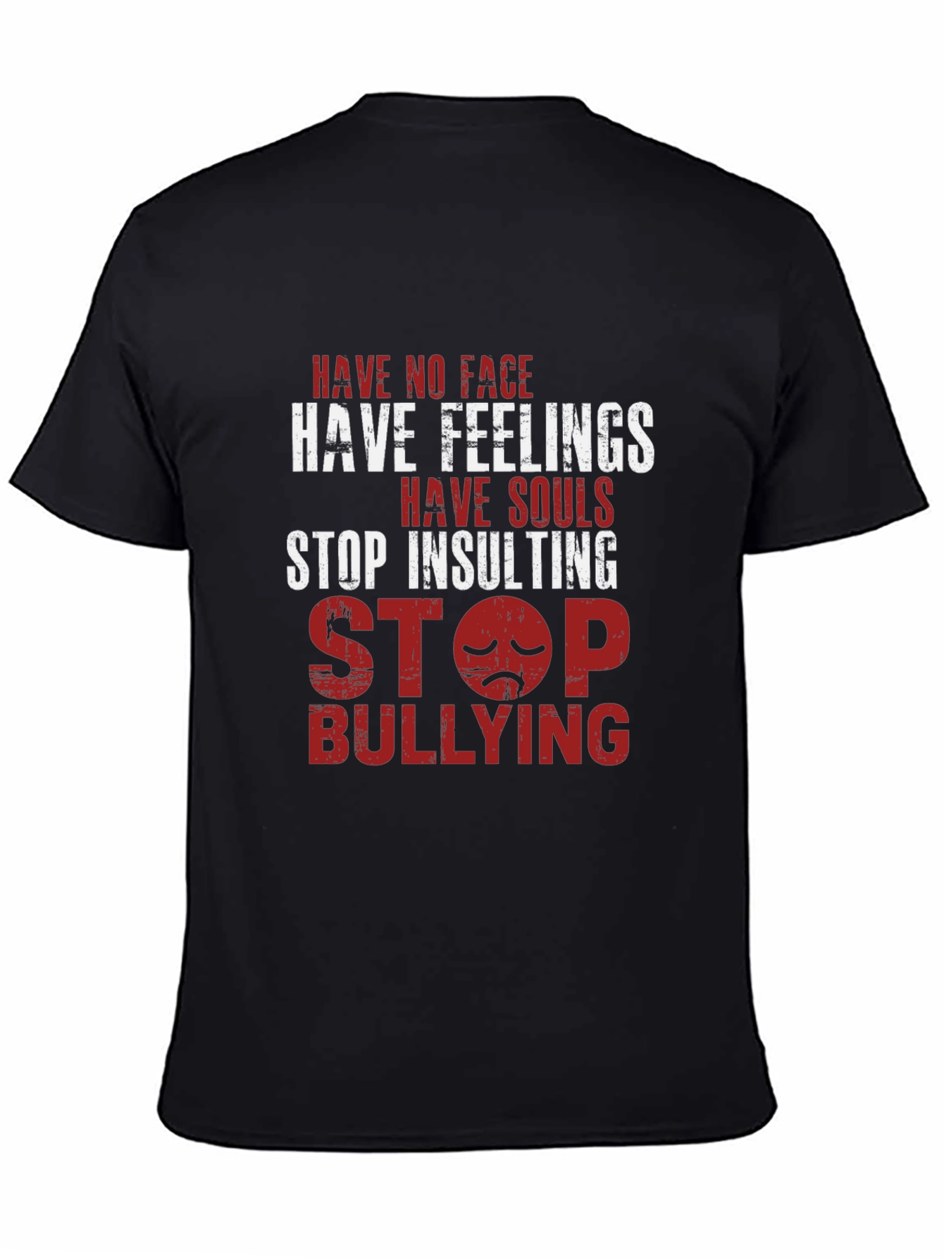 Stop Bullying Graphic Tee - Black Casual T-Shirt