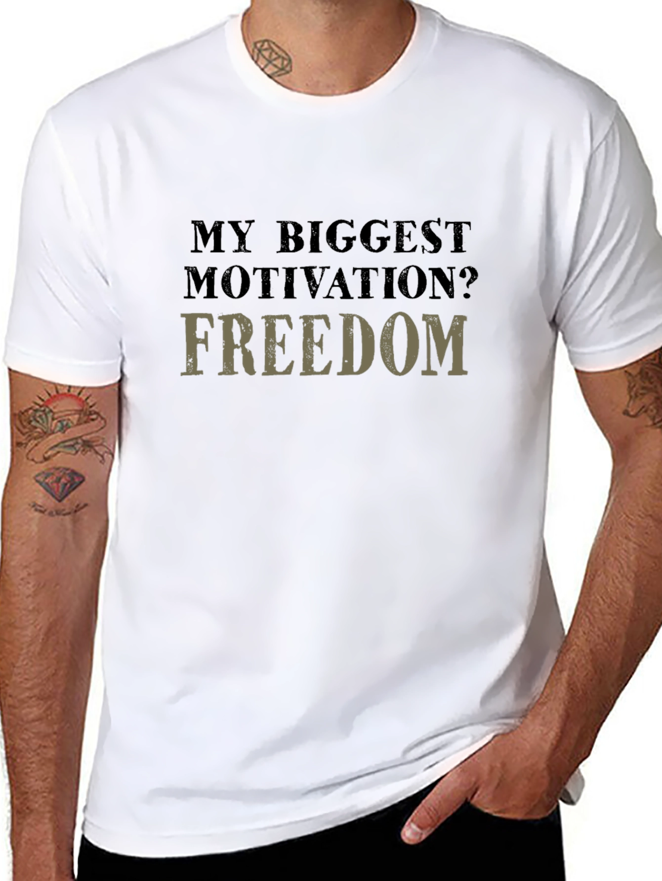 Freedom Motivation Graphic T-Shirt