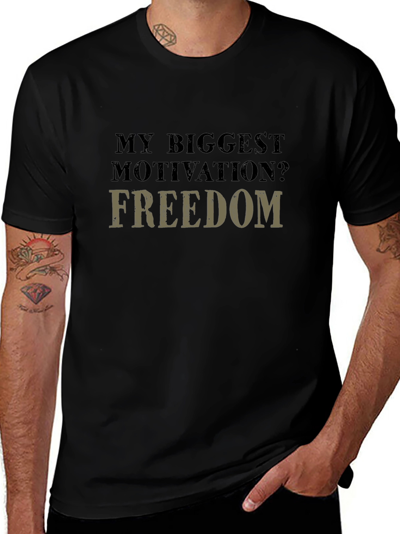 Freedom Motivation Graphic T-Shirt