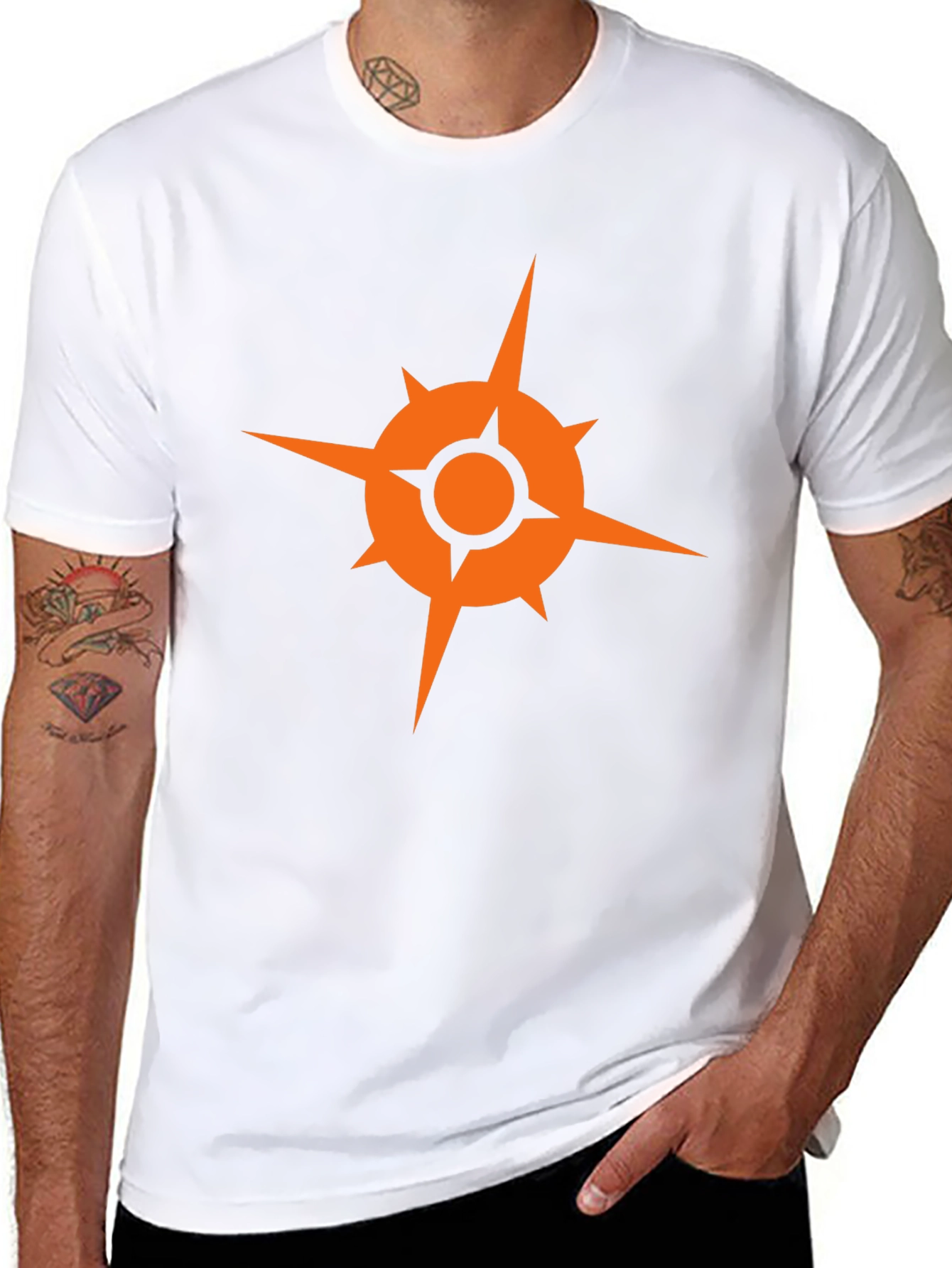 Geometric Graphic Tee - Modern Style