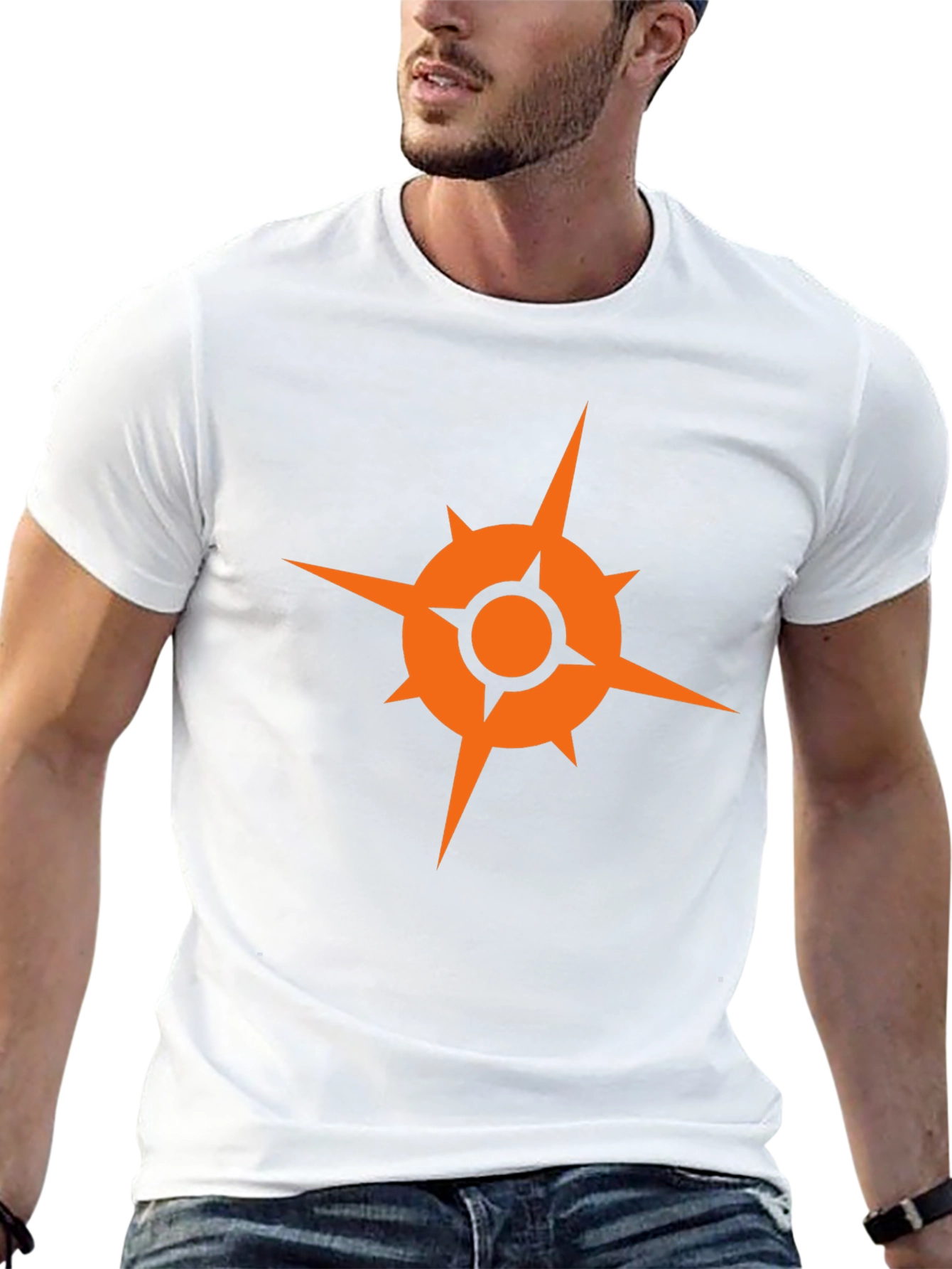 Geometric Graphic Tee - Modern Style