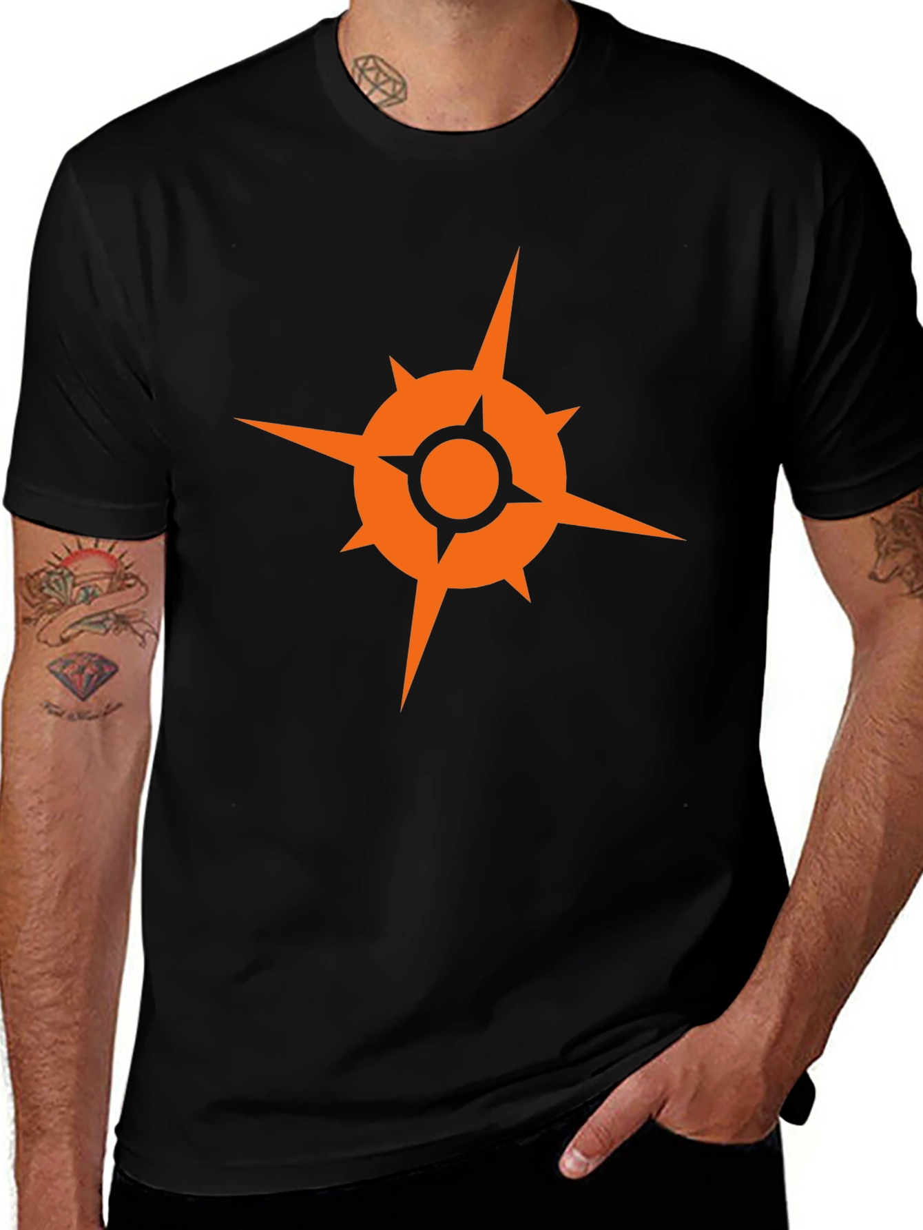 Geometric Graphic Tee - Modern Style