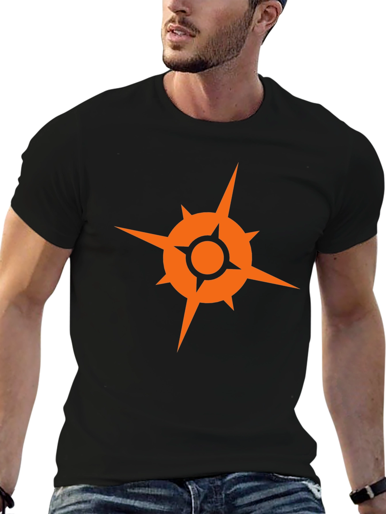 Geometric Graphic Tee - Modern Style