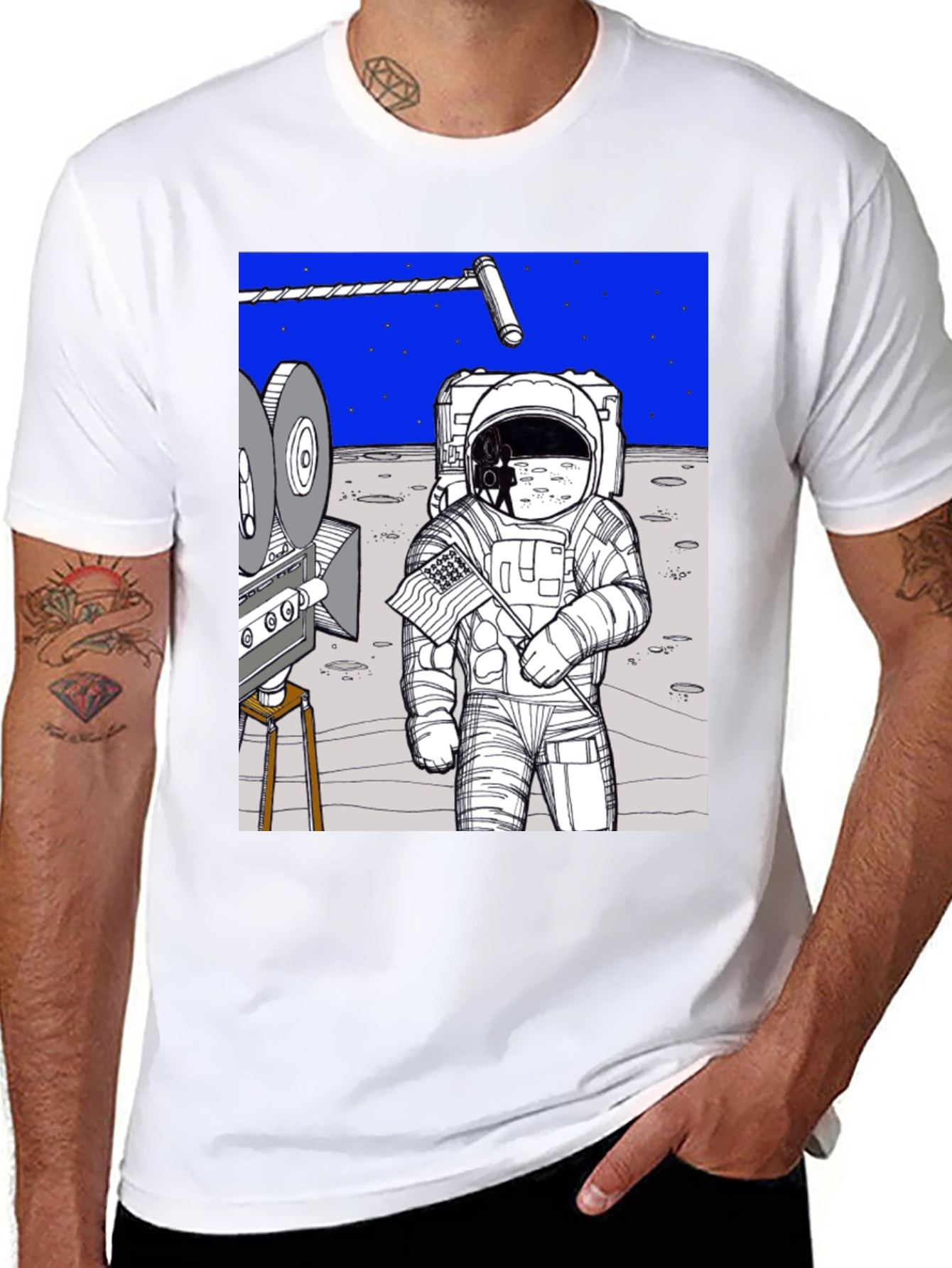 Conspiracy Moon Landing Tee