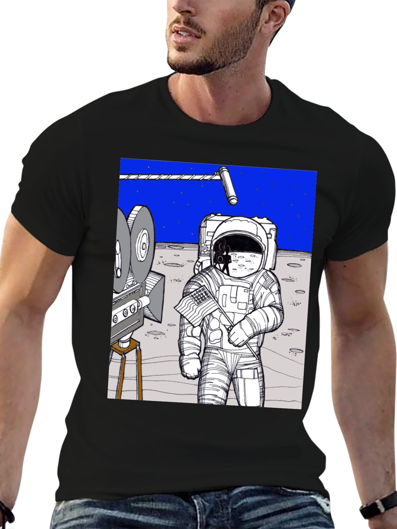 Conspiracy Moon Landing Tee