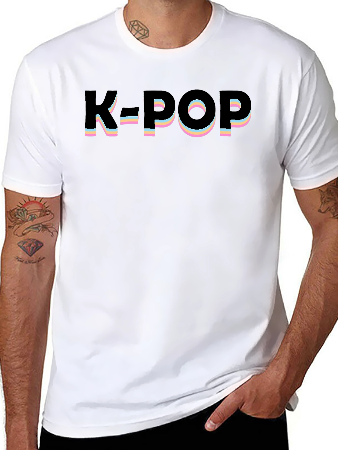 K-Pop Shirt - Black Cotton Tee