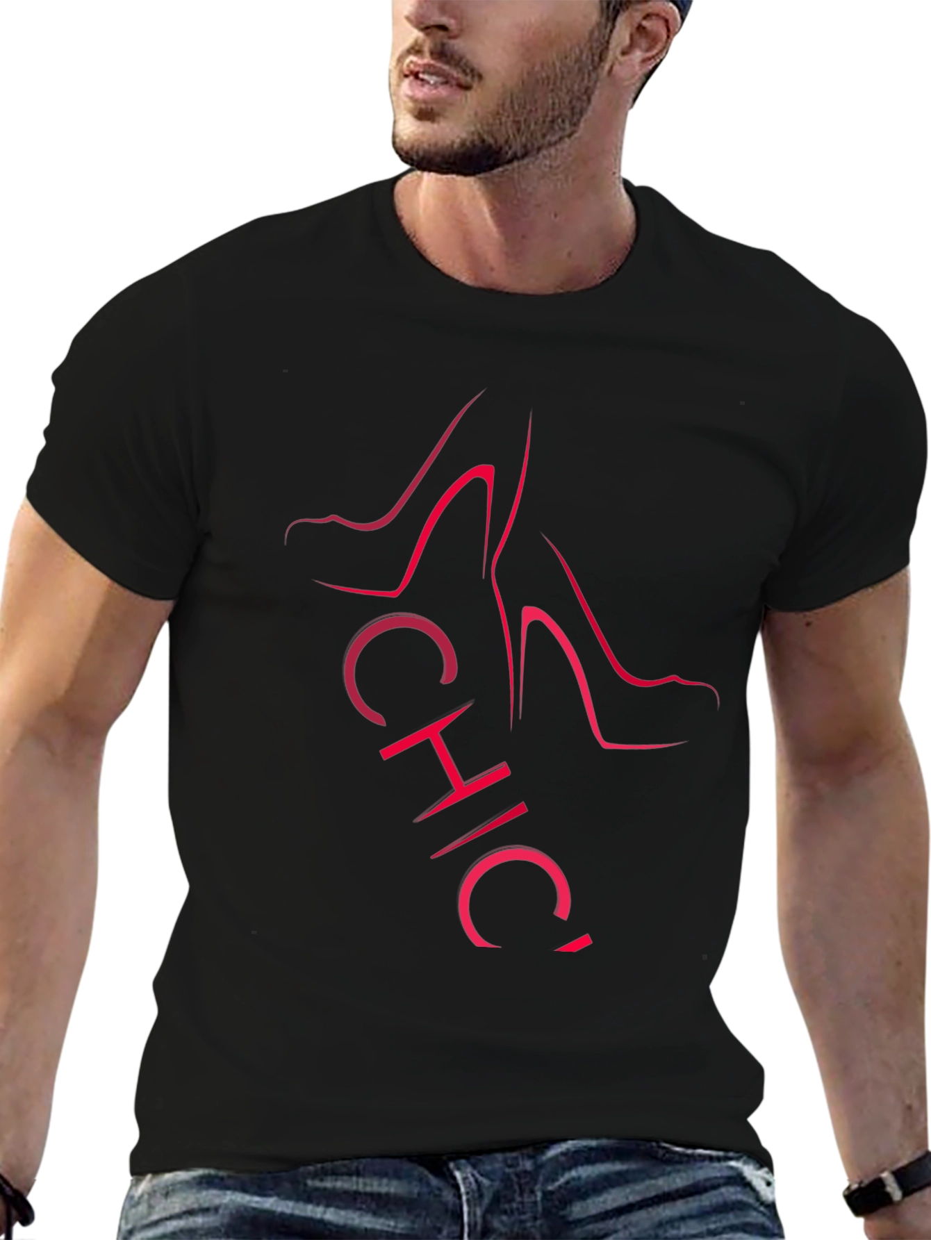 Chic Heels Graphic T-Shirt - Stylish Fashion Tee