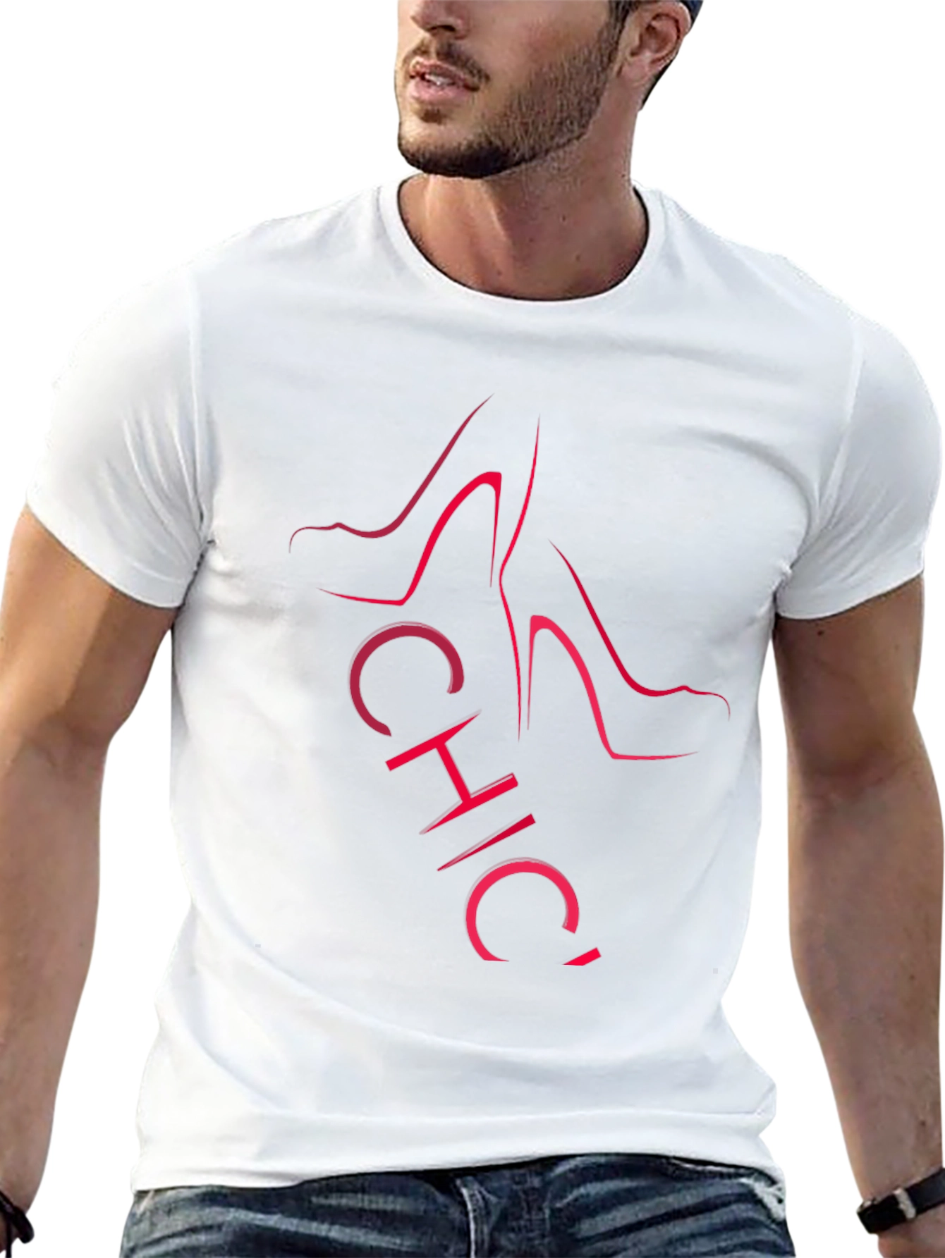 Chic Heels Graphic T-Shirt - Stylish Fashion Tee