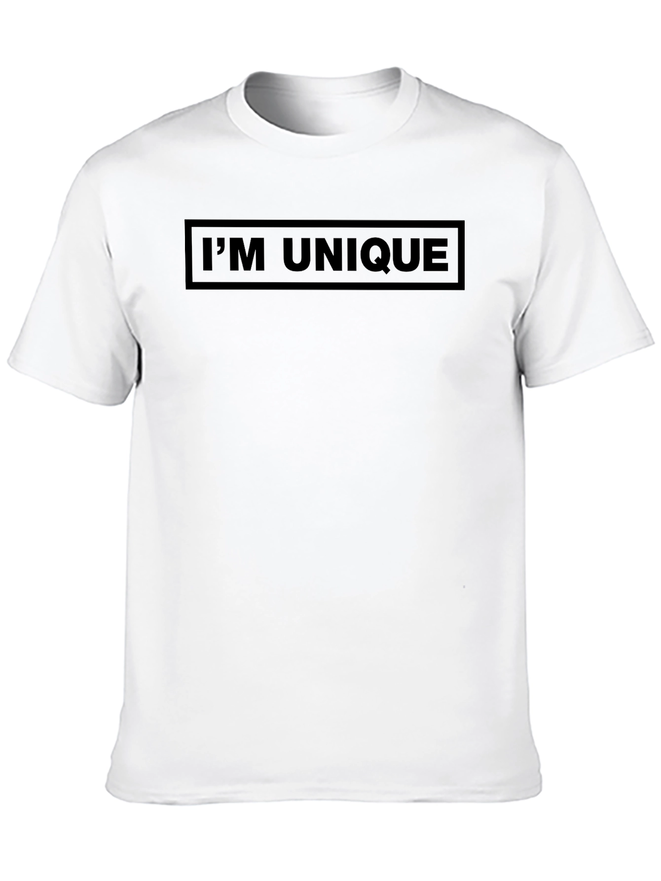 Im Unique Graphic T-Shirt - Black Crew Neck
