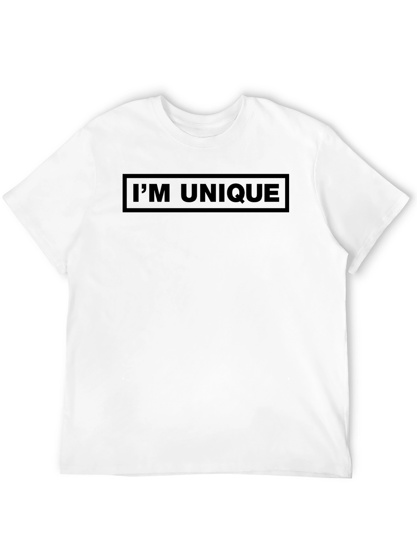 Im Unique Graphic T-Shirt - Black Crew Neck
