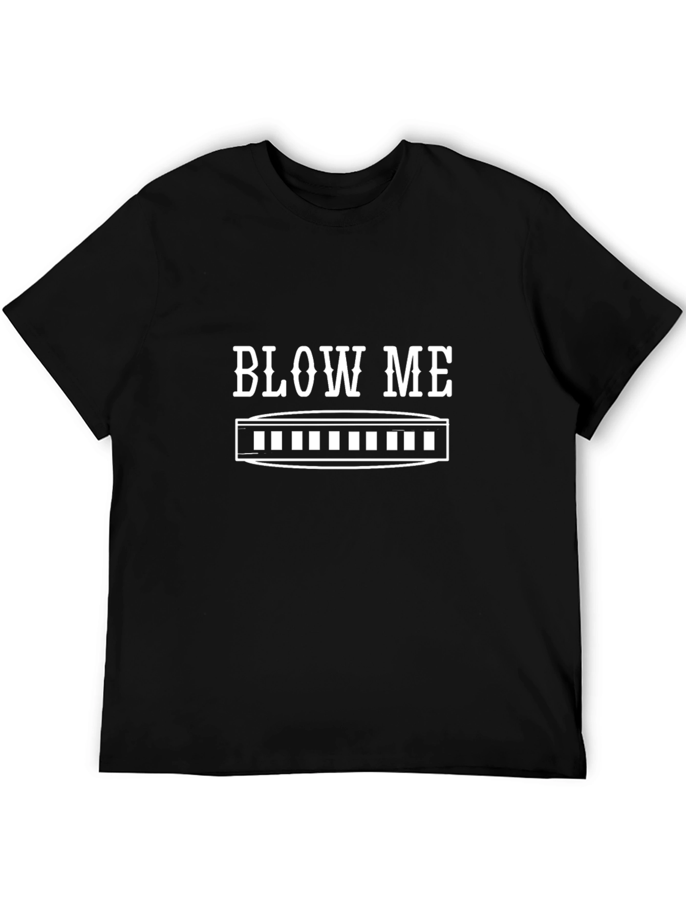 Humorous Blow Me Harmonica T-Shirt