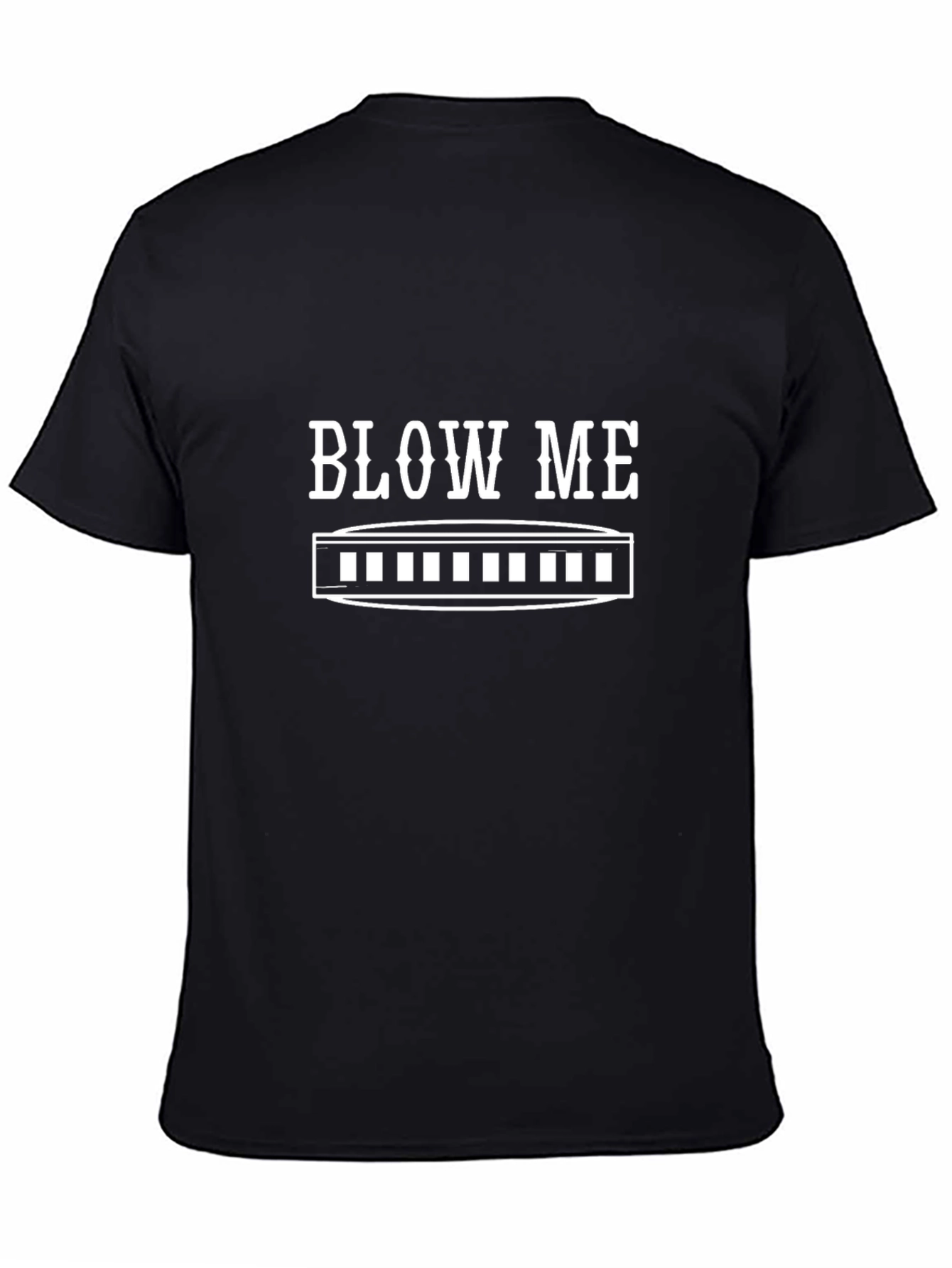 Humorous Blow Me Harmonica T-Shirt