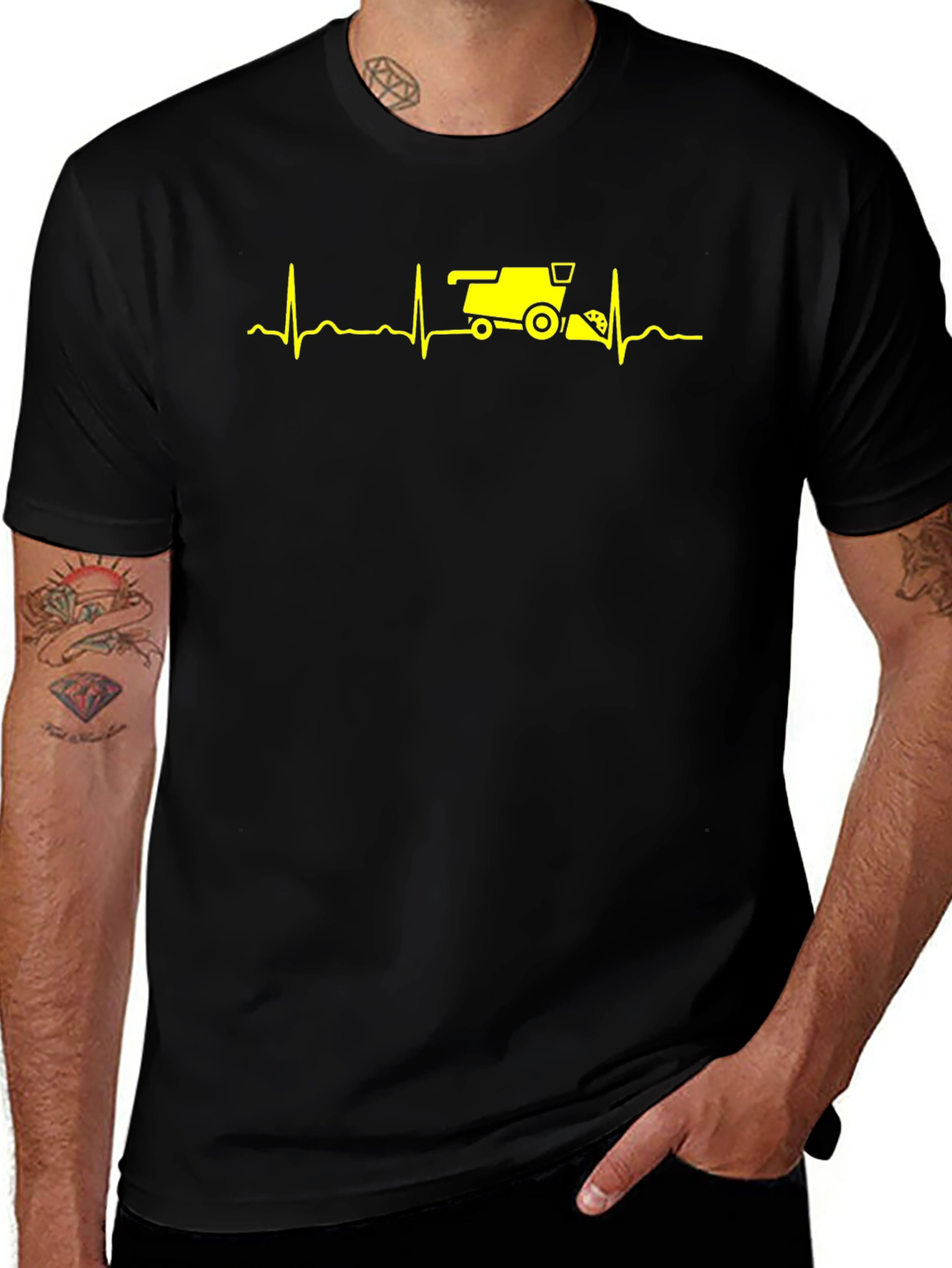 Farmer Heartbeat T-Shirt - Agriculture Love