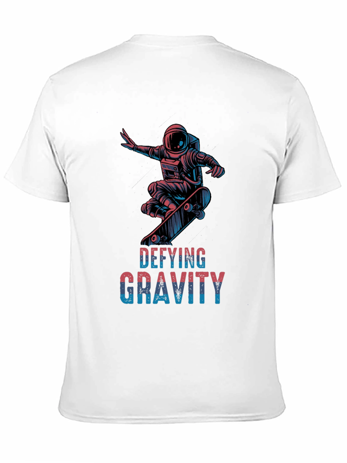 Defying Gravity Skateboard Astronaut Black T-Shirt