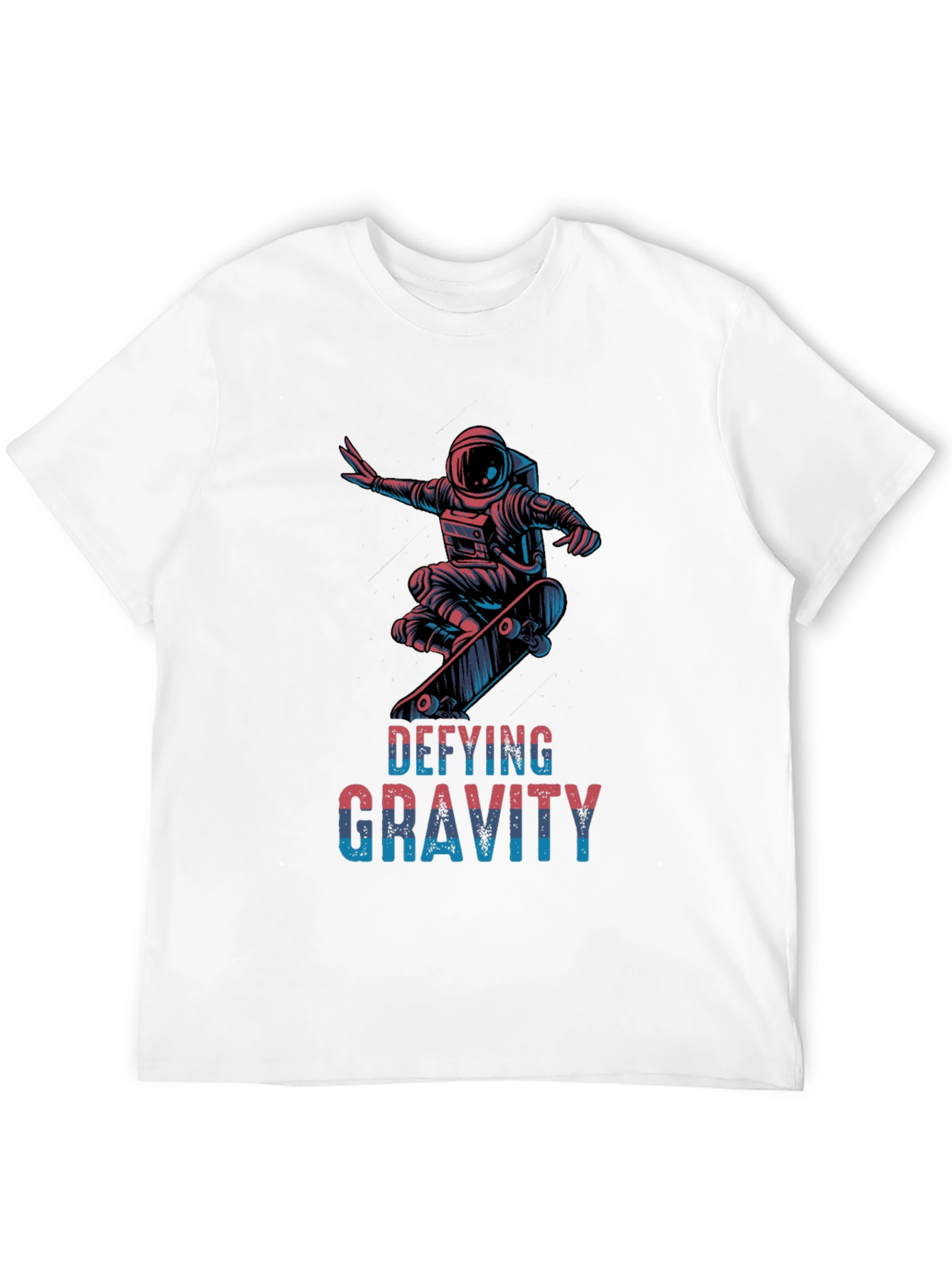 Defying Gravity Skateboard Astronaut Black T-Shirt