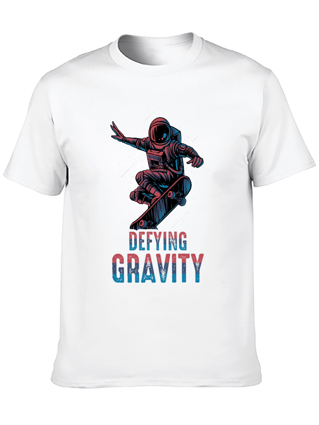 Defying Gravity Skateboard Astronaut Black T-Shirt
