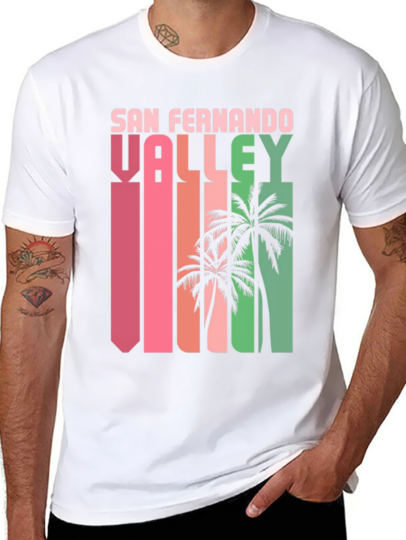 San Fernando Valley Retro Palm Tree T-Shirt