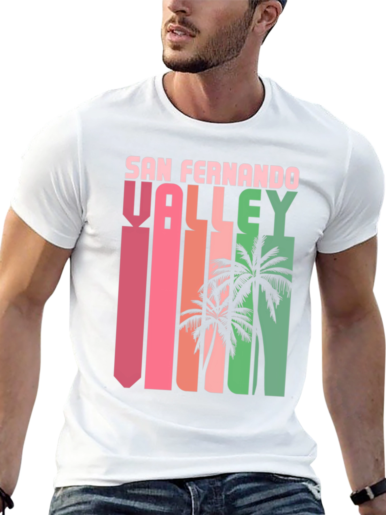 San Fernando Valley Retro Palm Tree T-Shirt