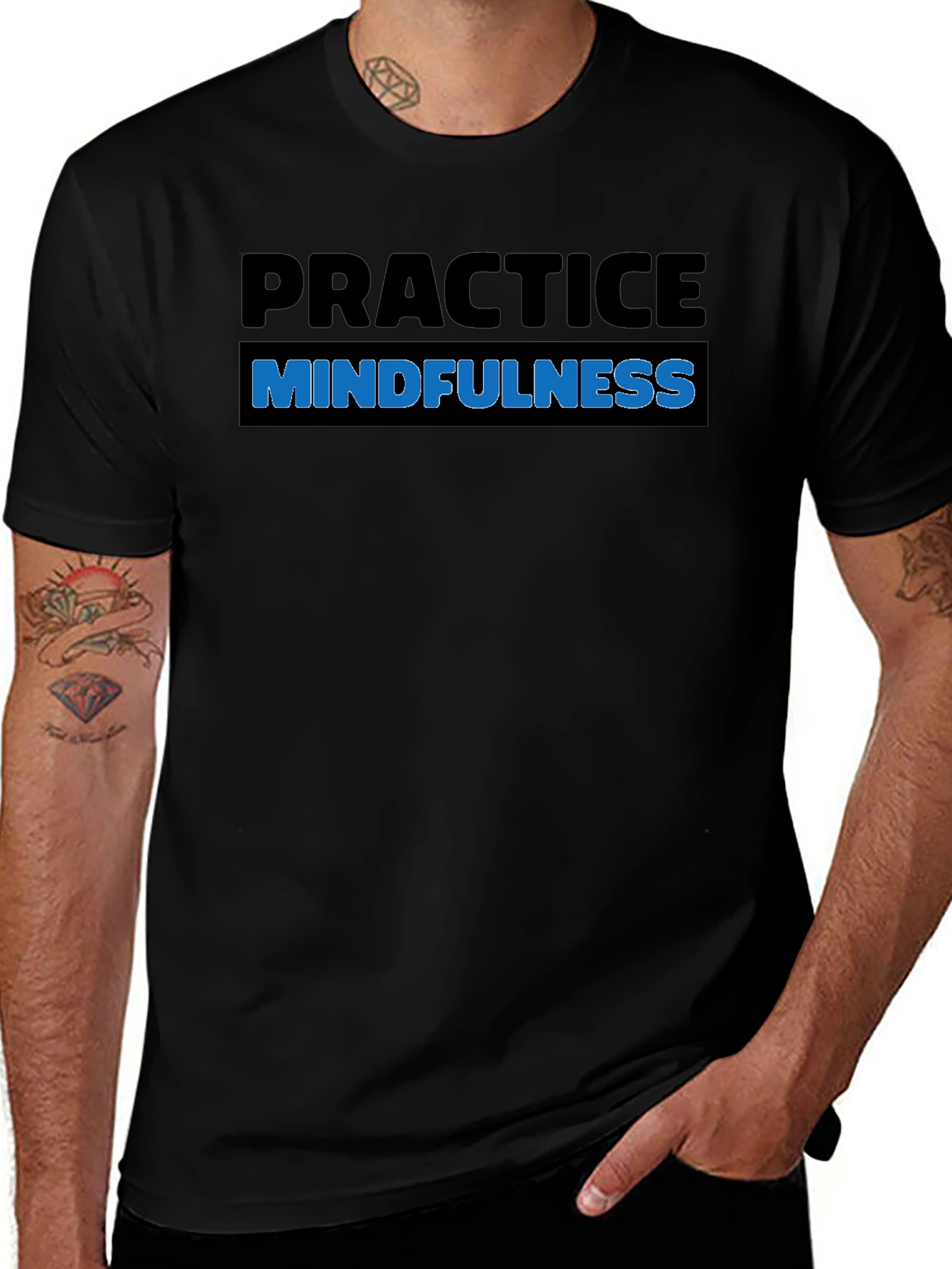 Practice Mindfulness T-Shirt - Black