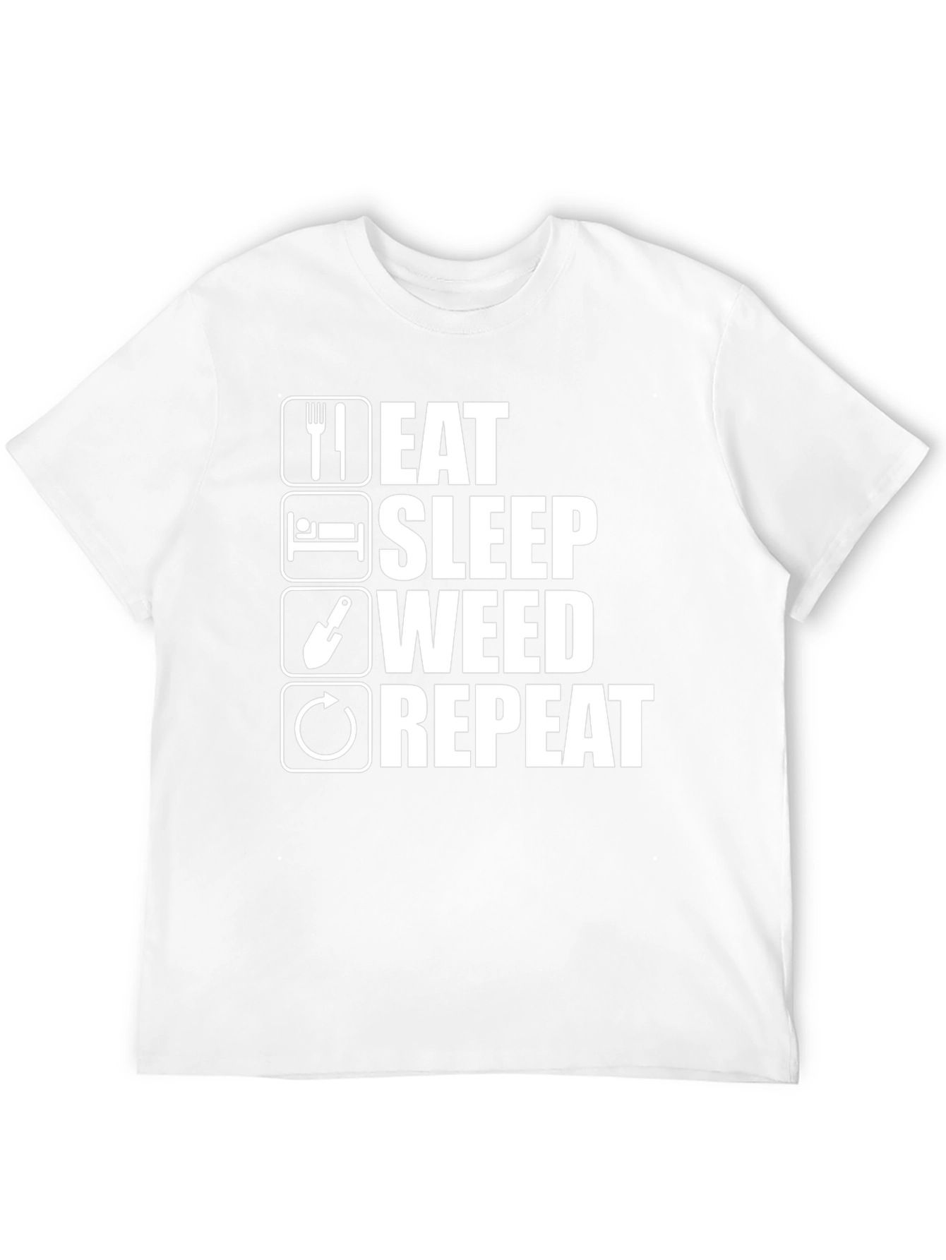 Eat Sleep Weed Repeat Funny T-Shirt